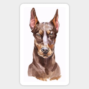 Red Doberman Magnet